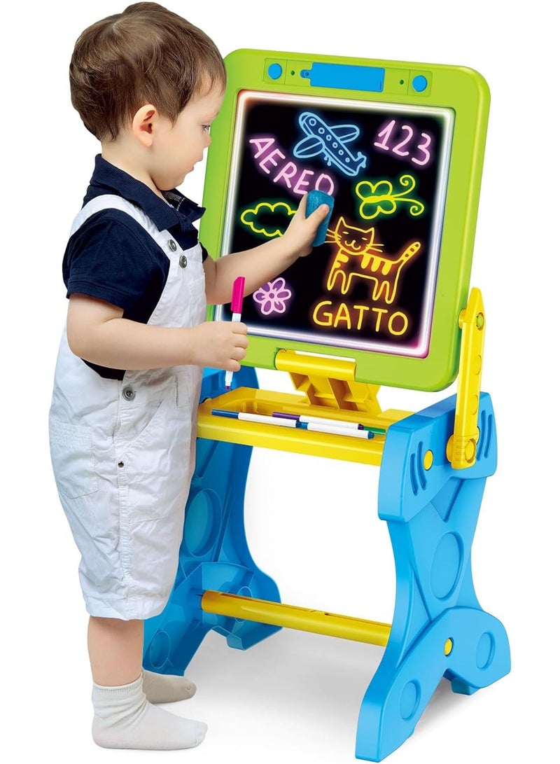 Children's educational table and 2-in-1 drawing easel with chair - Image 2